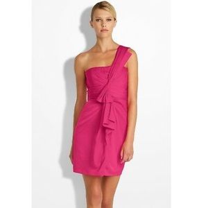 BCBG MAXAZRIA one shoulder cocktail dress